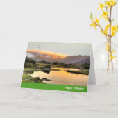 Iers afbeelding voor het Ierse wenskaart van Birth Kaart (Gele Bloem)