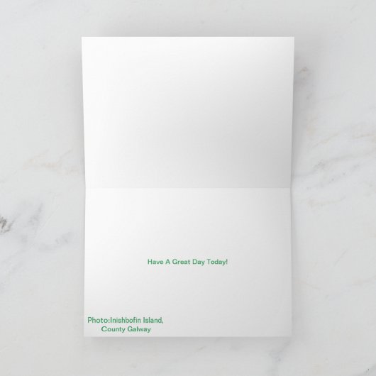 Iers afbeelding voor het wenskaart van Birthday Kaart (Binnen)