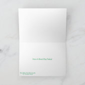 Iers afbeelding voor het wenskaart van de kaart (Binnen)