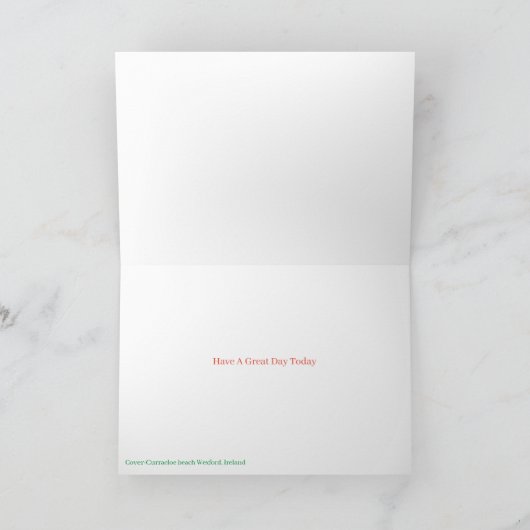 Iers afbeelding voor het wenskaart van de kaart (Binnen)