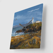 Iers afbeelding voor Square-Wall-Clock Vierkante Klok (Hoek)