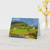 Iers afbeelding voor verjaardagswenskaart kaart (Gele Bloem)