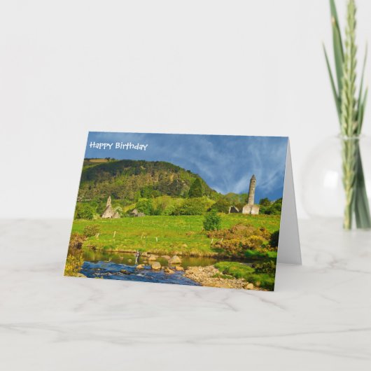 Iers afbeelding voor verjaardagswenskaart kaart (Voorkant)