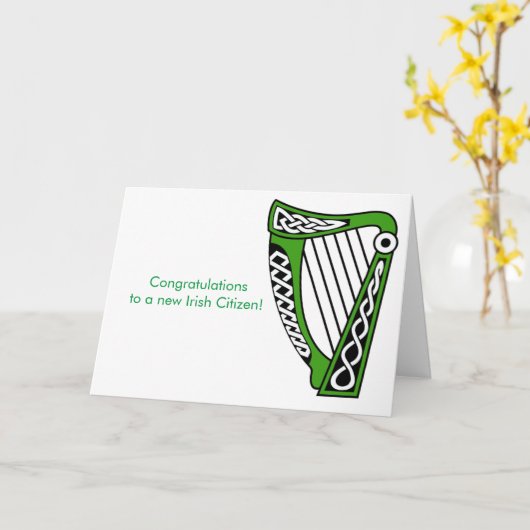 Iers afbeelding voor wenskaart kaart (Gele Bloem)