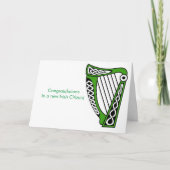 Iers afbeelding voor wenskaart kaart (Voorkant)