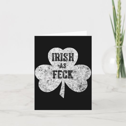 Iers Als Feck Saint Patrick Day Gif Kaart (Voorkant)