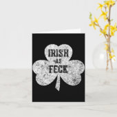Iers Als Feck Saint Patrick Day Gif Kaart (Gele Bloem)