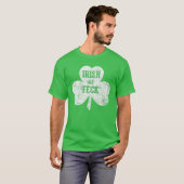Iers als Feck Shamrock Saint Patricks Day Funny Gi T-shirt (Voorkant volledig)
