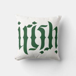 Iers ambigram kussen