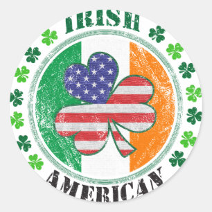Iers-Amerikaan: Ronde Sticker