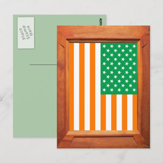 Iers Amerikaans Briefkaart (Voorkant / Achterkant)