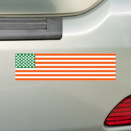 Iers Amerikaans Bumpersticker (Op auto)