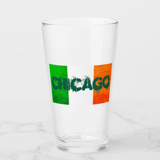 Iers-Amerikaans Chicago - St. Patrick's Day Glas (Voorkant)
