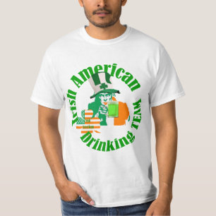 Iers Amerikaans drink team, St Patrick's day T-shirt