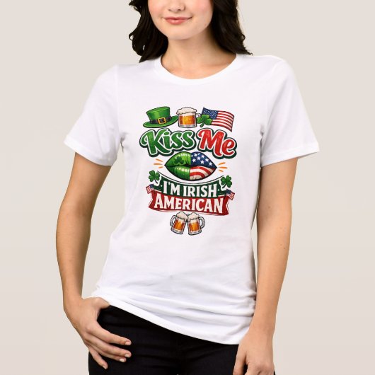 Iers-Amerikaans erfgoed T-shirt (Voorkant)