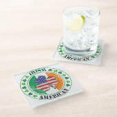 Iers Amerikaans Glazen Onderzetter (Schuin)