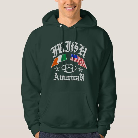 Iers Amerikaans Hoodie (Voorkant)