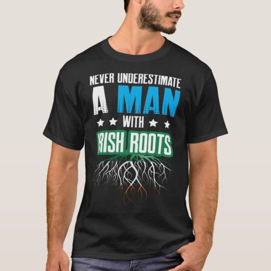 Iers Amerikaans Man Dual Citizen Pride T-shirt (Voorkant)