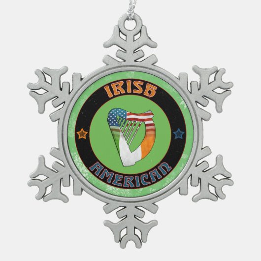 Iers-Amerikaans Ornament met kerstbomen (Voorkant)