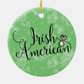 Iers-Amerikaans Ornament voor kerstbomen (Achterkant)