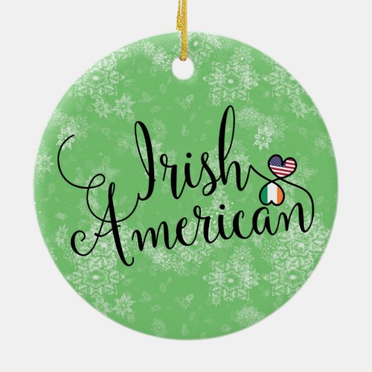 Iers-Amerikaans Ornament voor kerstbomen (Achterkant)