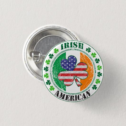 Iers Amerikaans Ronde Button 3,2 Cm (Voorkant /achterkant)