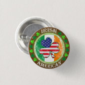 Iers Amerikaans Ronde Button 3,2 Cm (Voorkant /achterkant)