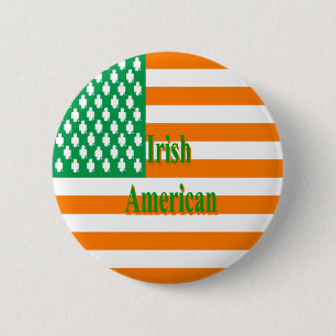 Iers Amerikaans Ronde Button 5,7 Cm