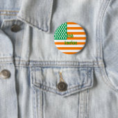 Iers Amerikaans Ronde Button 5,7 Cm (In situ)