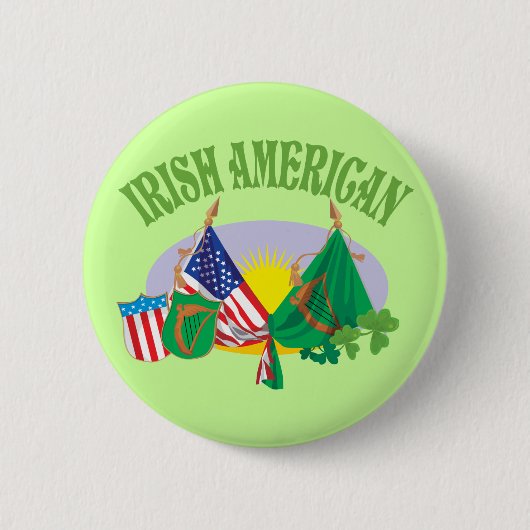 Iers Amerikaans Ronde Button 5,7 Cm (Voorkant)