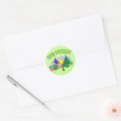 Iers Amerikaans Ronde Sticker (Envelop)