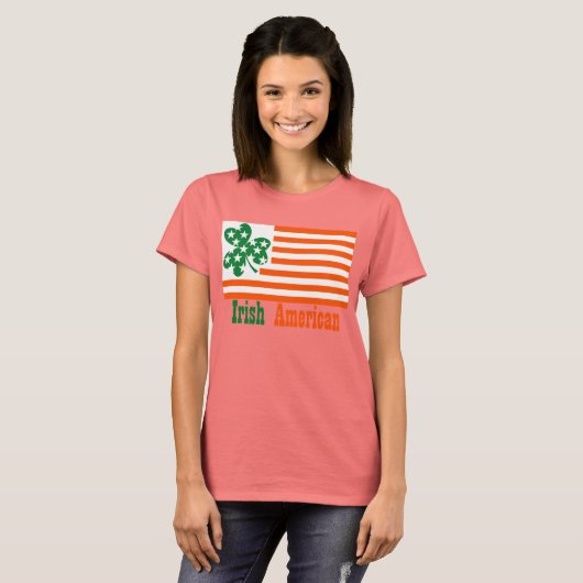 Iers Amerikaans T-shirt (Voorkant volledig)