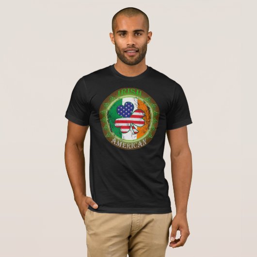 Iers Amerikaans T-shirt (Voorkant volledig)