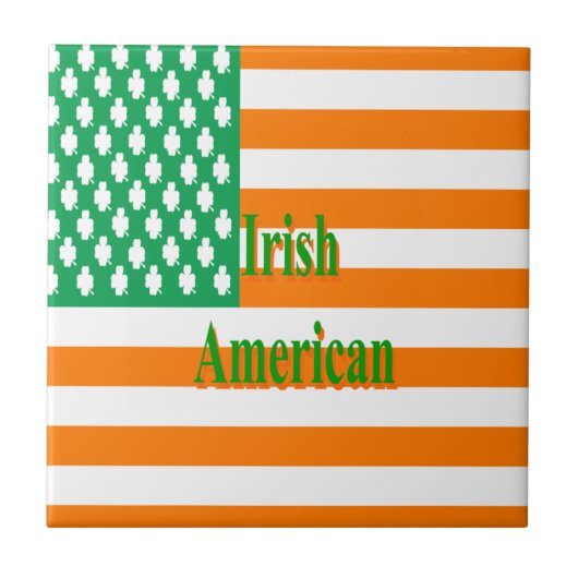 Iers Amerikaans Tegeltje (Voorkant)