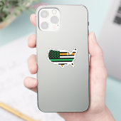 Iers-Amerikaans VS Verenigde Staten Ierland Sticker (Telefoon)