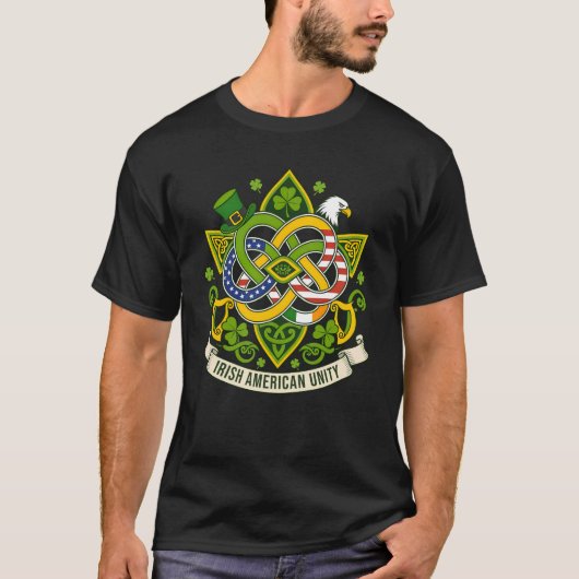 Iers-Amerikaanse Eenheid T-shirt (Voorkant)