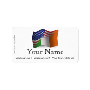 Iers-Amerikaanse golfvlag Etiket