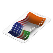 Iers-Amerikaanse golfvlag Magneet (Linkerzijde)
