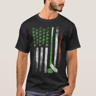 Iers-Amerikaanse Hockey Vlag IJshockey St. Patrick T-shirt