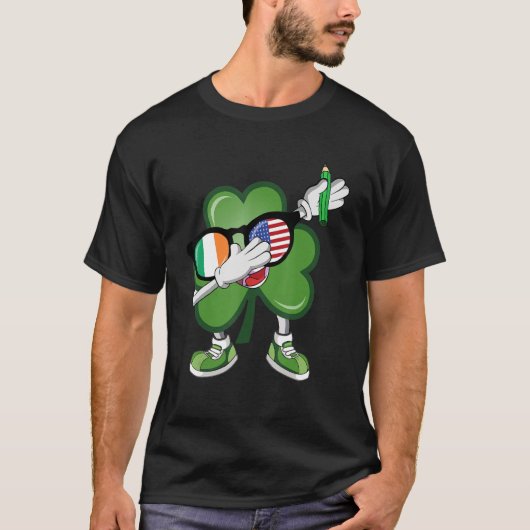 Iers-Amerikaanse Shamrock St Patrick's Day Kinder  T-shirt (Voorkant)