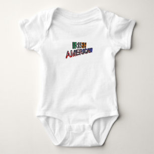 Iers-Amerikaanse tekst voor Baby-Jersey-Bodysuit-W Romper