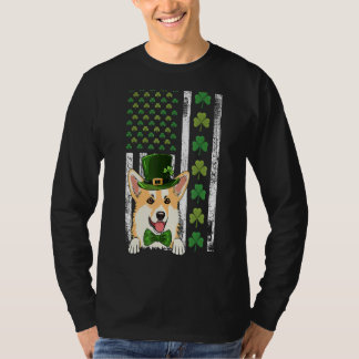 Iers - Amerikaanse vlag Ierland  Corgi St Patri T-shirt