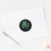 Iers-Amerikaanse vlag  Shamrock St Patricks D Ronde Sticker (Envelop)