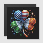 Iers-Amerikaanse vlag ST. PATRICK'S DAY (Voorkant / Achterkant)