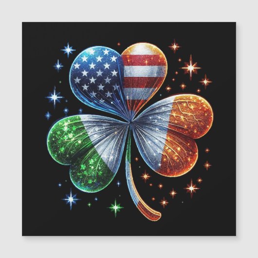 Iers-Amerikaanse vlag ST. PATRICK'S DAY (Voorkant)