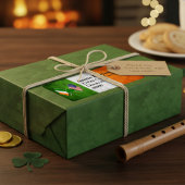 Iers Amerikaanse vlaggen retour adres label