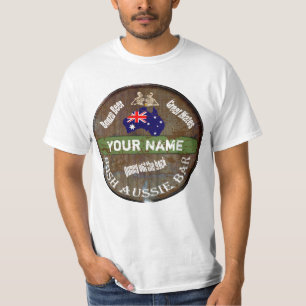 Iers Aussie pub-teken T-shirt
