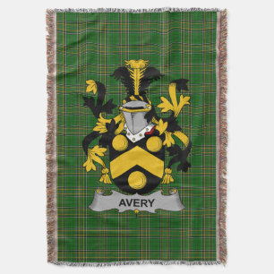 Iers Avery Wapen van Familie Crest Ierland Deken