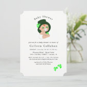 Iers Baby Leprechaun Lucky Shamrock Baby shower Kaart (Staand voorkant)