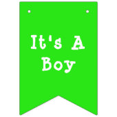 Iers Baby Leprechaun Lucky Shamrock Baby shower Vlaggetjes (Tweede vlag)